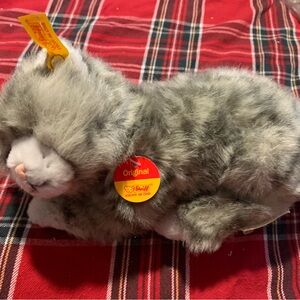 Steiff “Mouser” Grey Tabby Cat plush